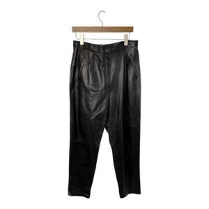 Julian K Genuine High Waisted Leather Pants